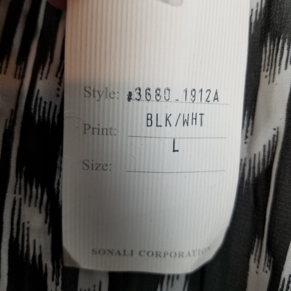 Peppermint Bay Womens Swimsuit Cover Large Boho Print Deep V Tie Dye Pull Over - Picture 4 of 9